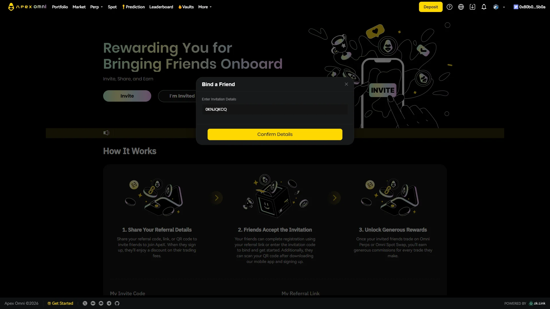 Bind a friend dialog