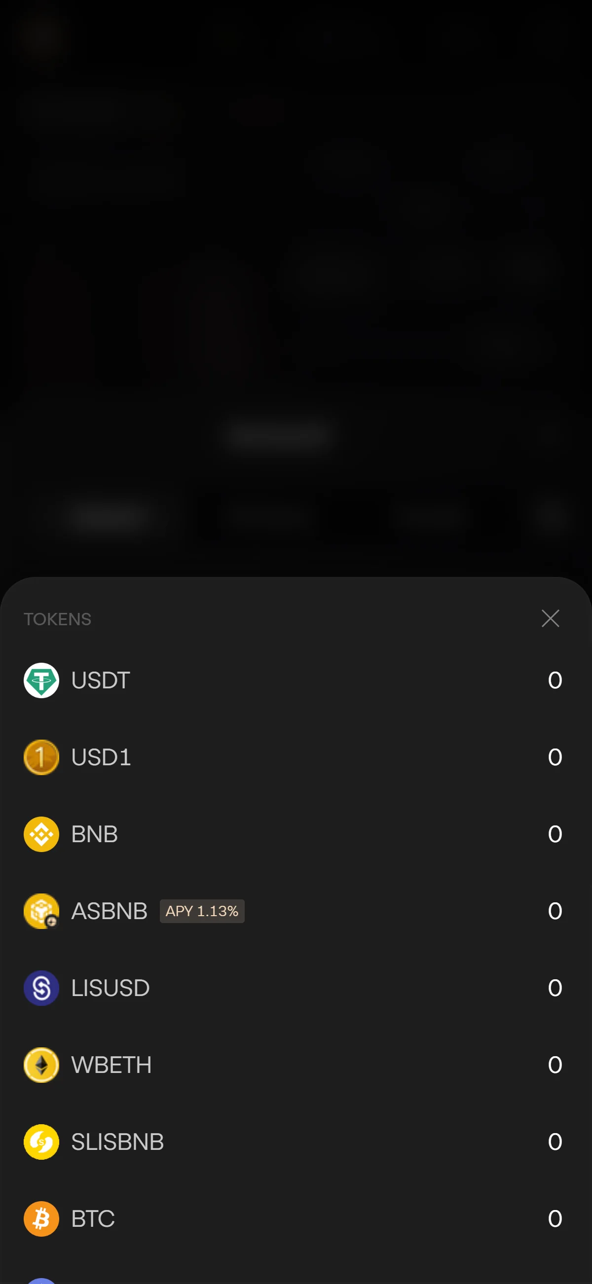 Token selection