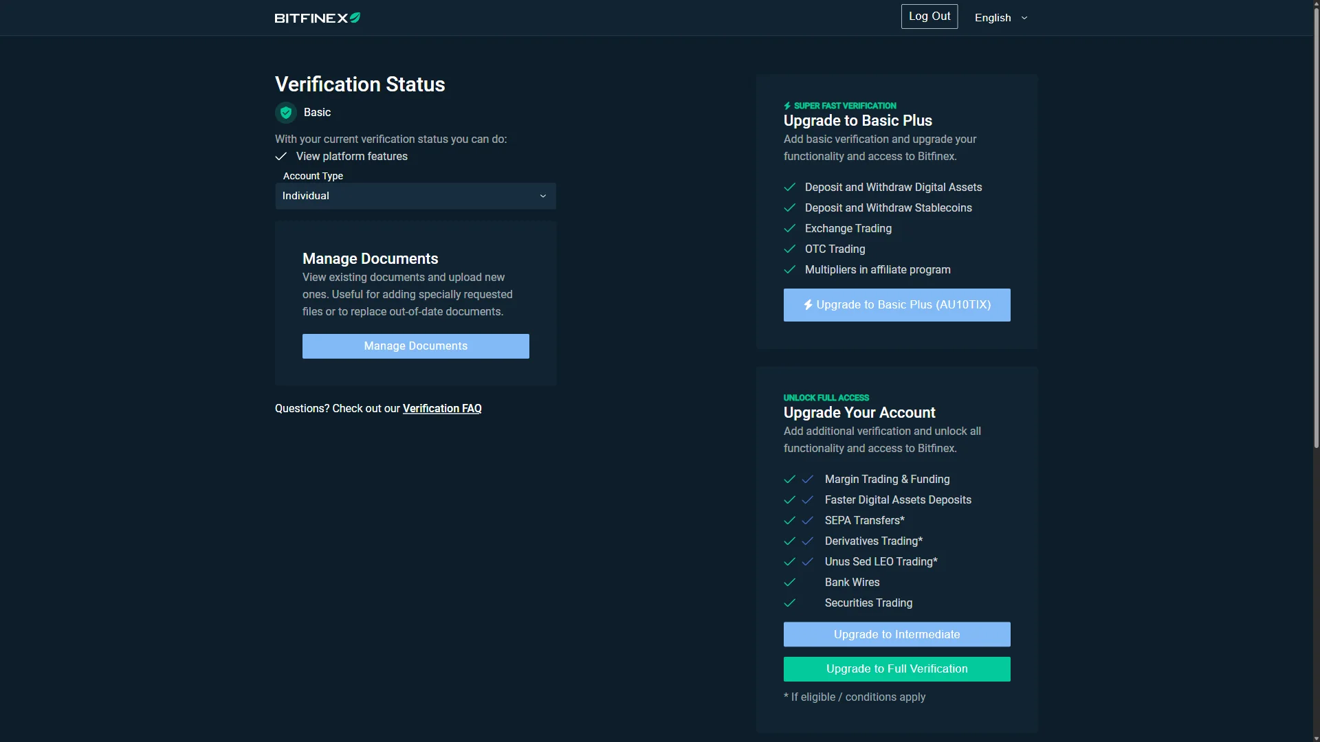 Verification status hub