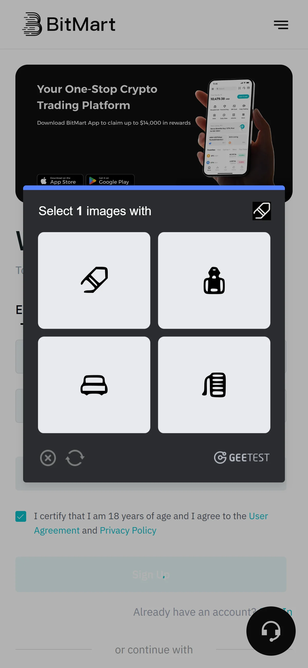 GEETEST image puzzle