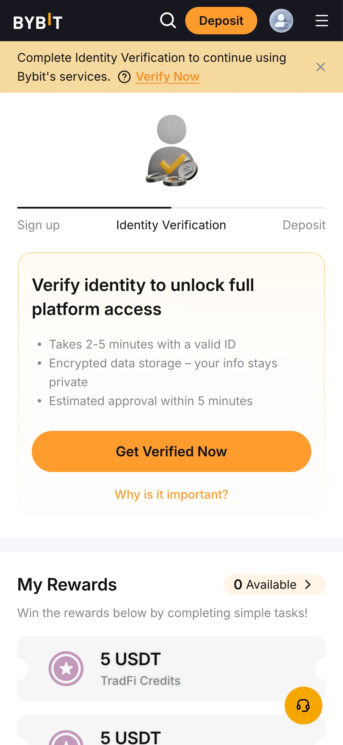 Start identity verification