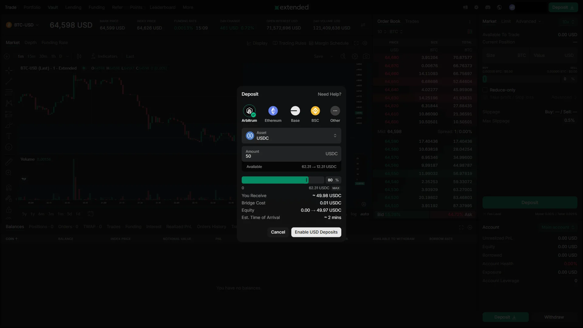 Amount entered