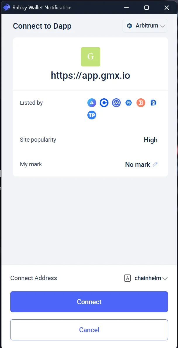 Wallet connection approval