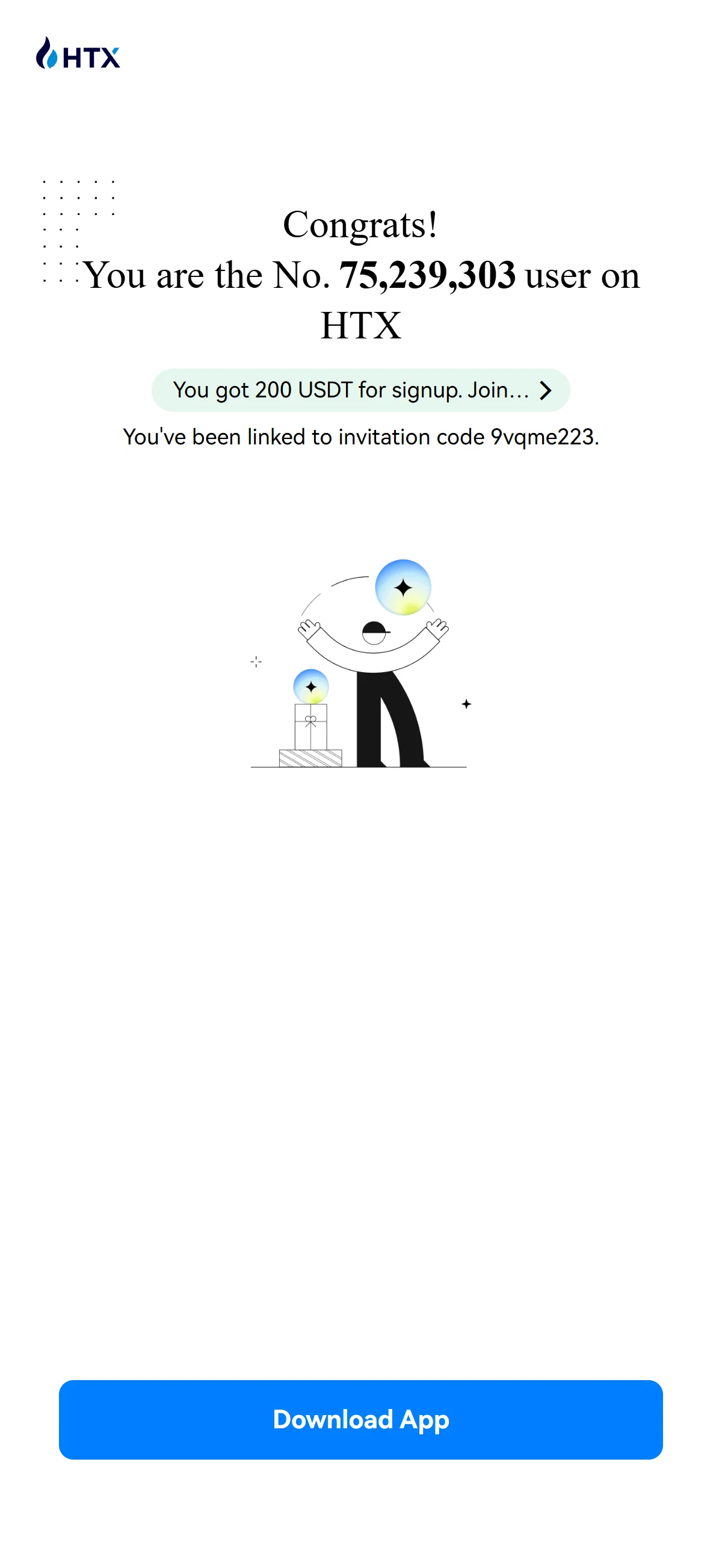 Sign-up confirmed