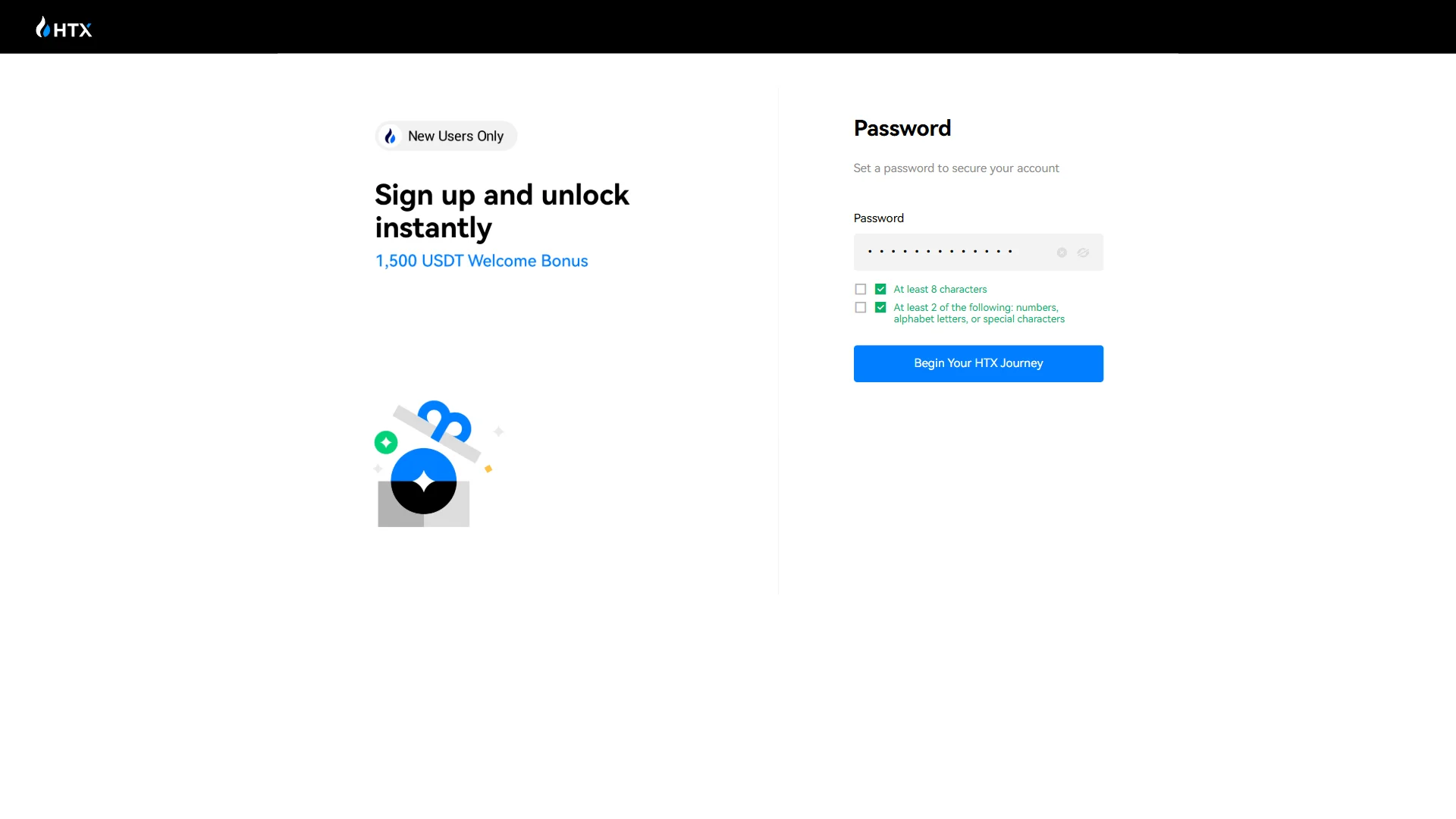 Password meets the rules