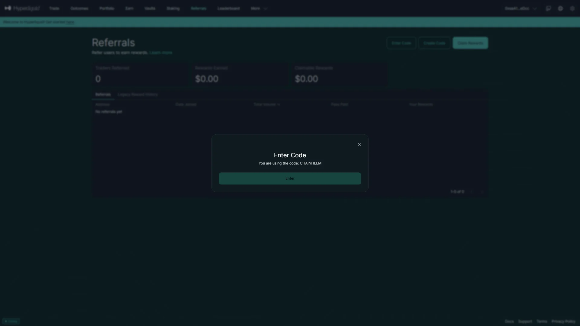 Applied code confirmed