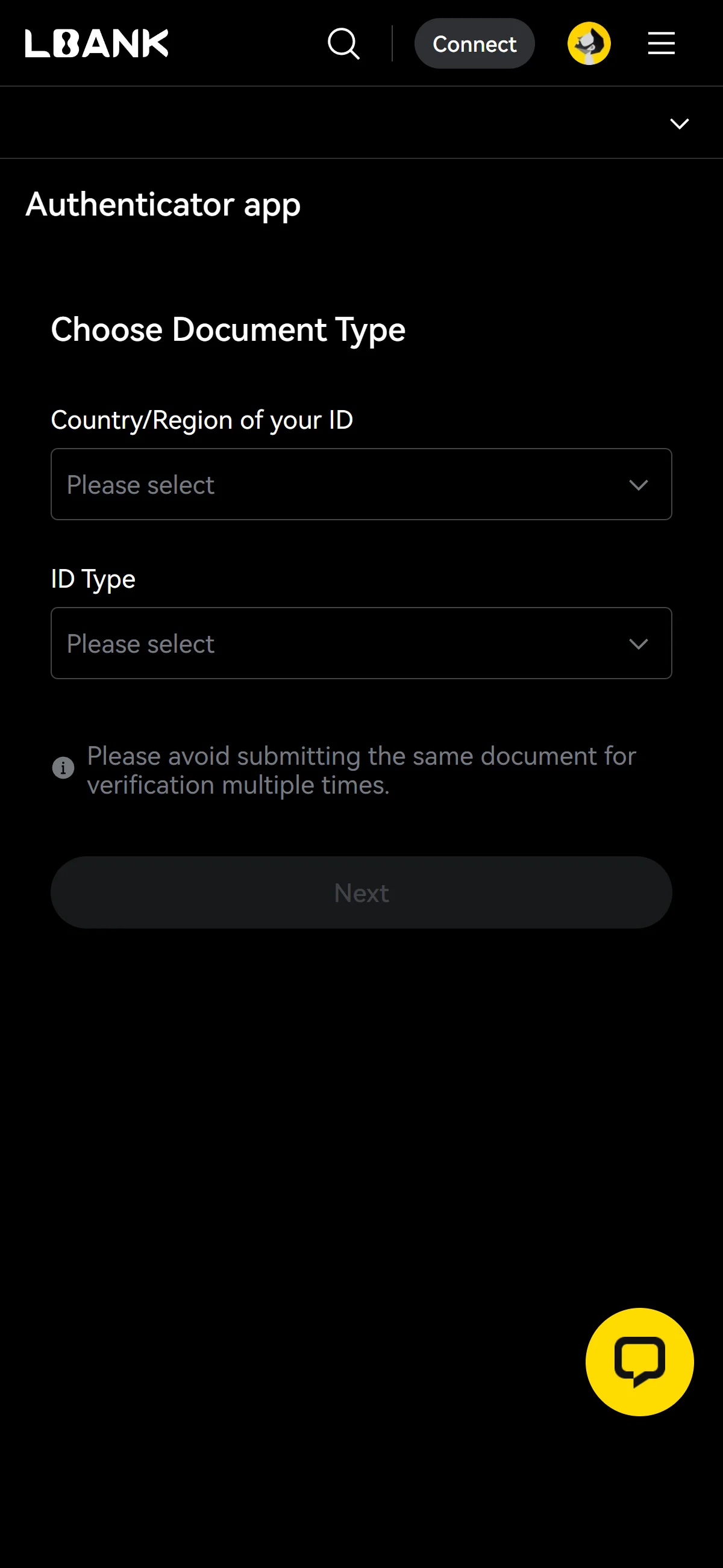 Choosing a document type