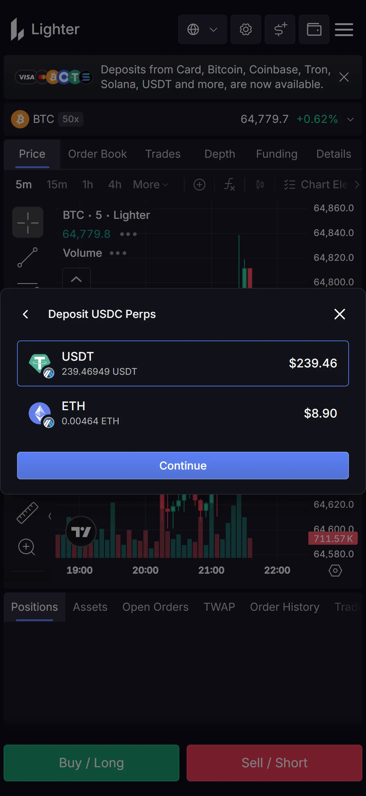 Picking the token to send