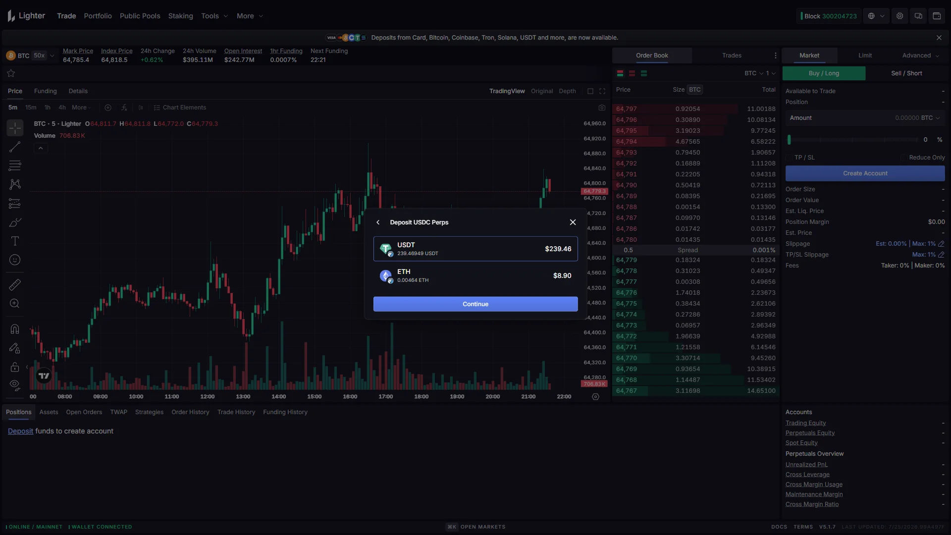 Picking the token to send