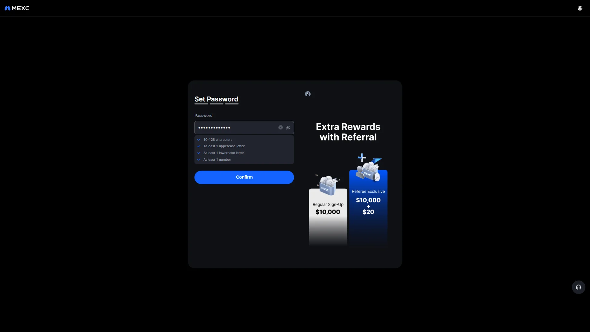 Password rules met