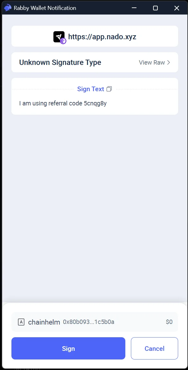 Referral signature request