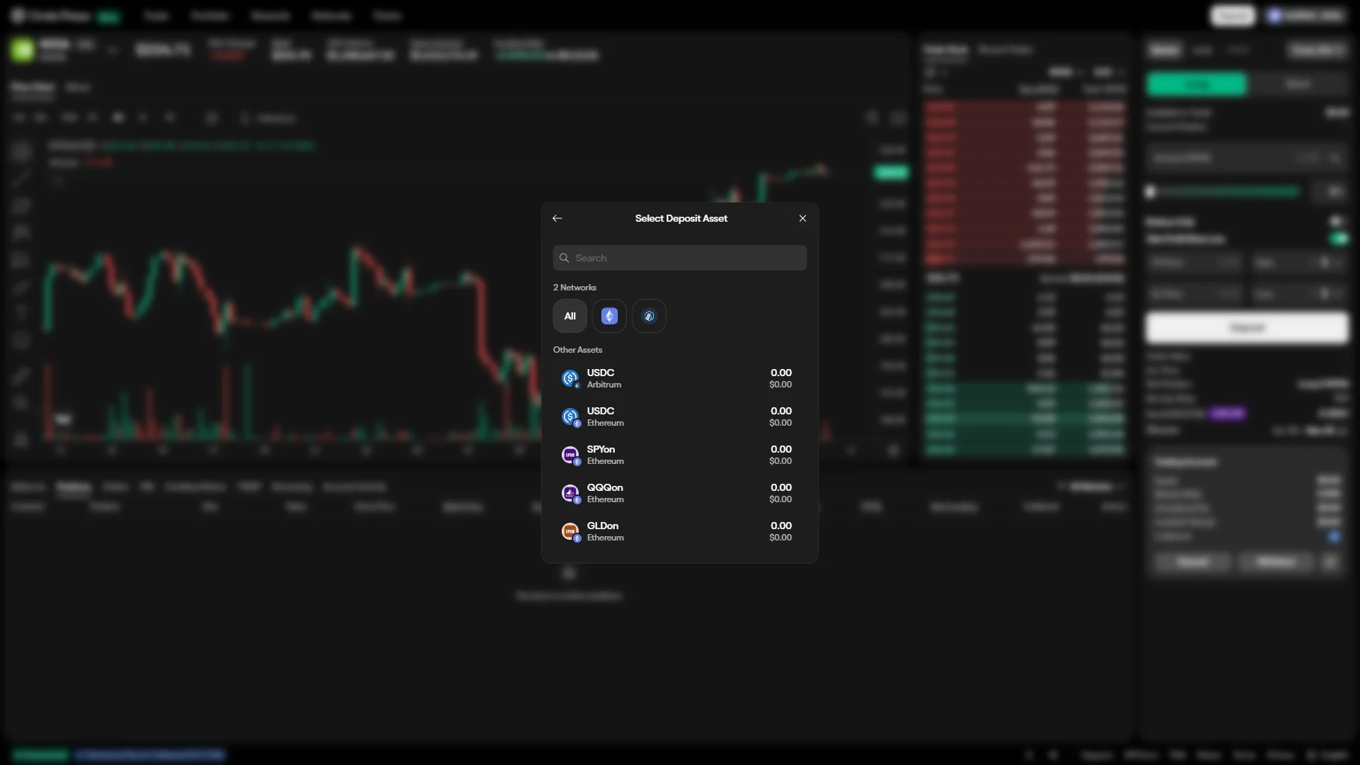 Select deposit asset