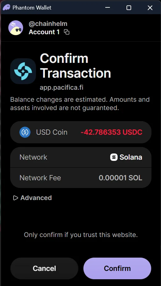 Transaction confirmation
