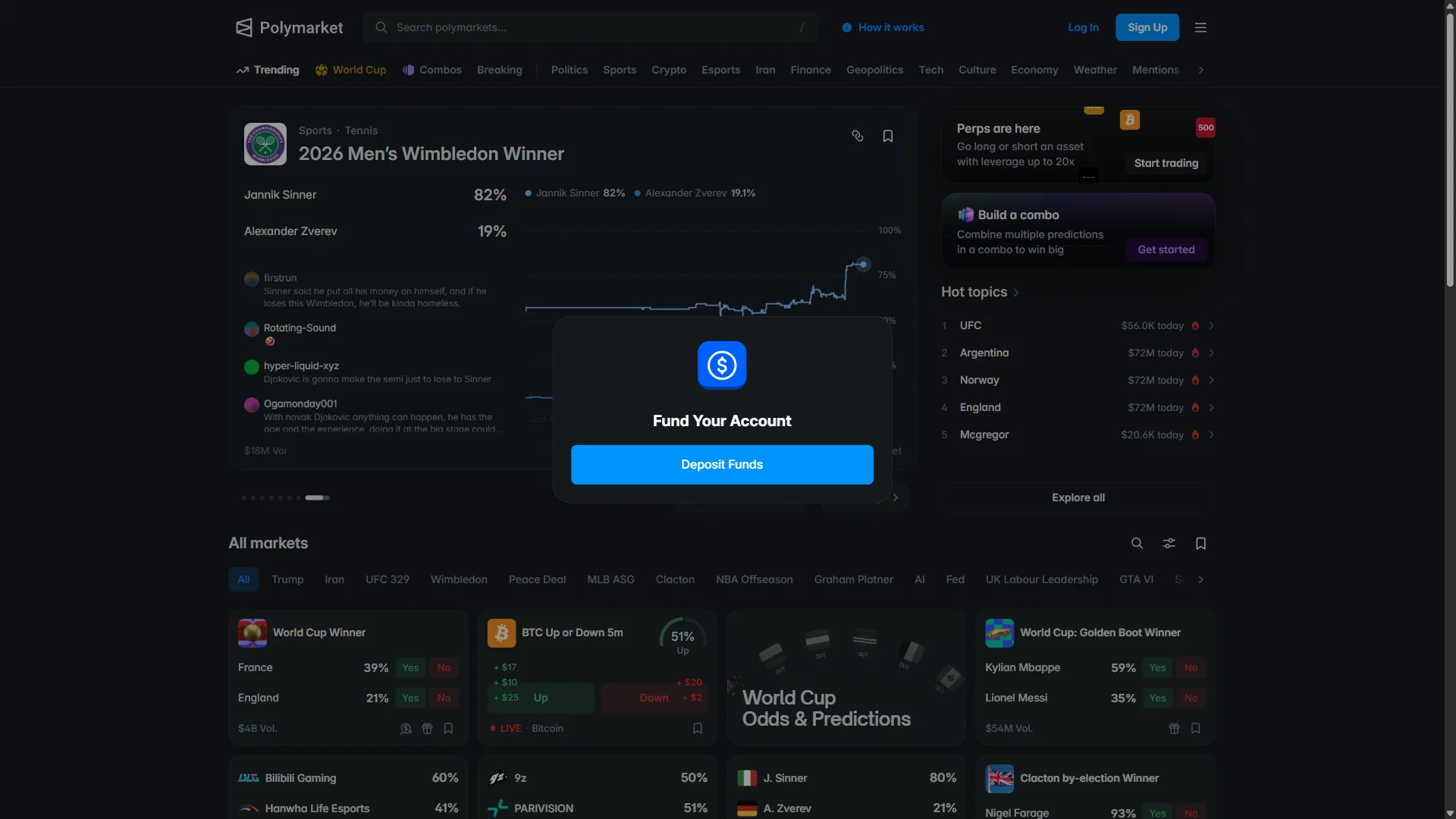 Account created, fund prompt