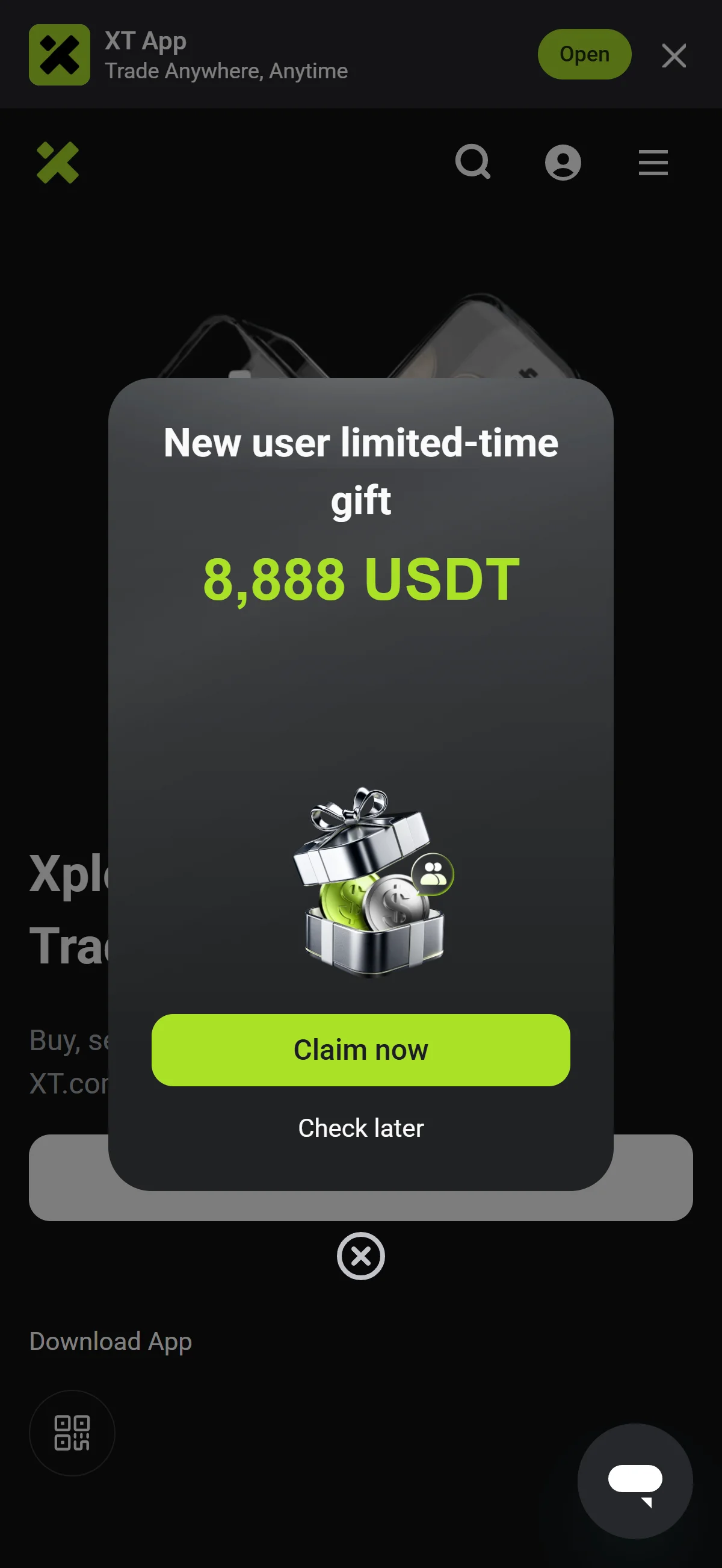 Logged-in homepage