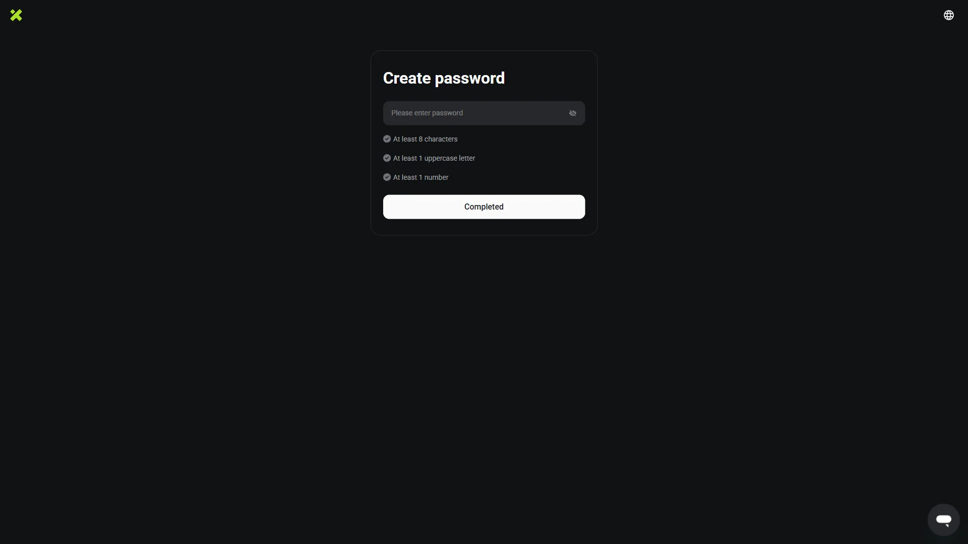 Password creation